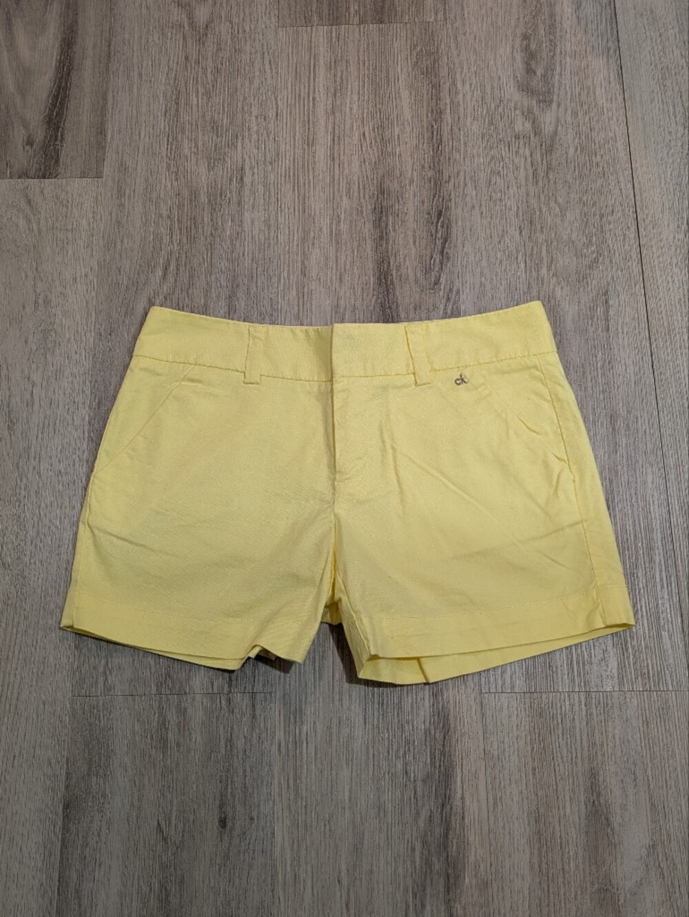 Calvin Klein Women’s Size 4 Cotton Yellow Shorts